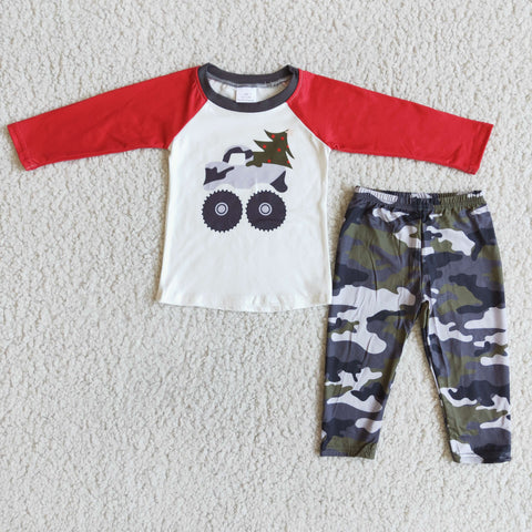 Camo Monster Truck Pants Set