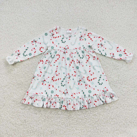 Candy Cane Family Pajamas - Kid Dress 2