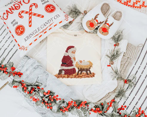 Yarn Santa Jesus Tee