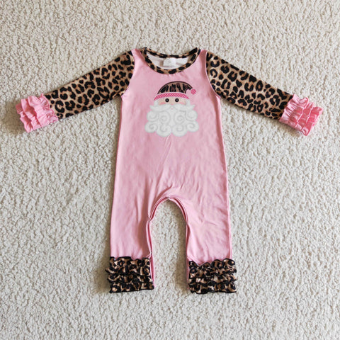Pink Ruffle Santa Romper