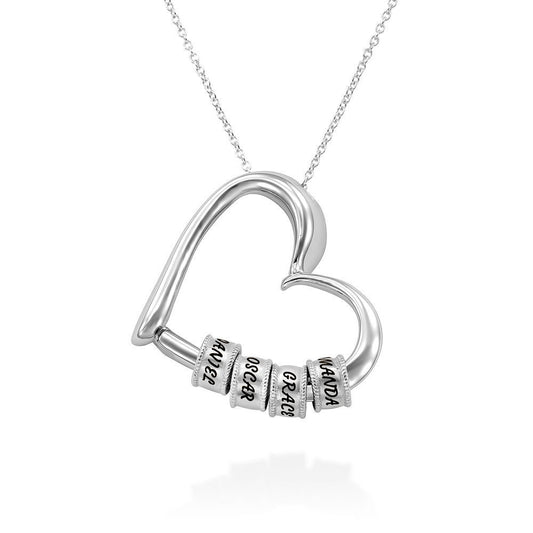 Custom Heart Pendant Personalized Name Necklace