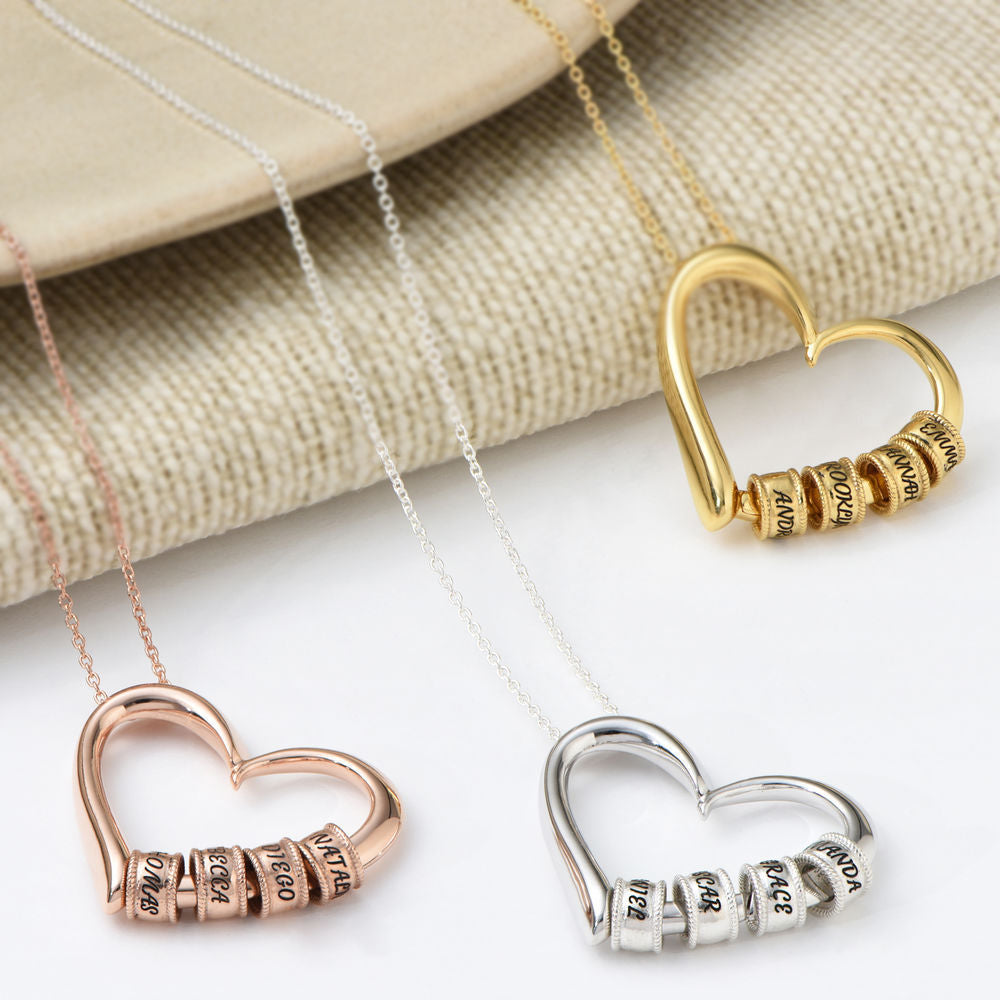 Custom Heart Pendant Personalized Name Necklace
