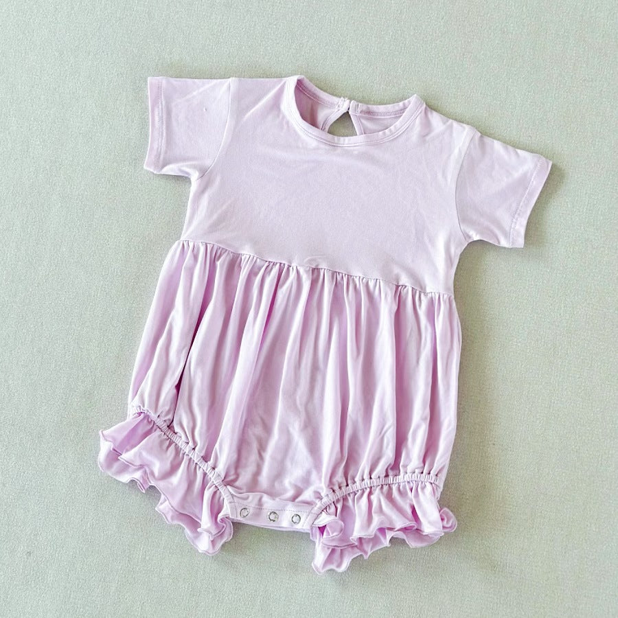 Custom Embroidery Name Kid's Bamboo Rompers
