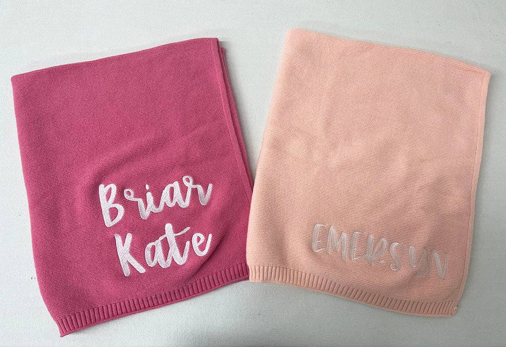 Custom Embroidered Name - Baby Blanket