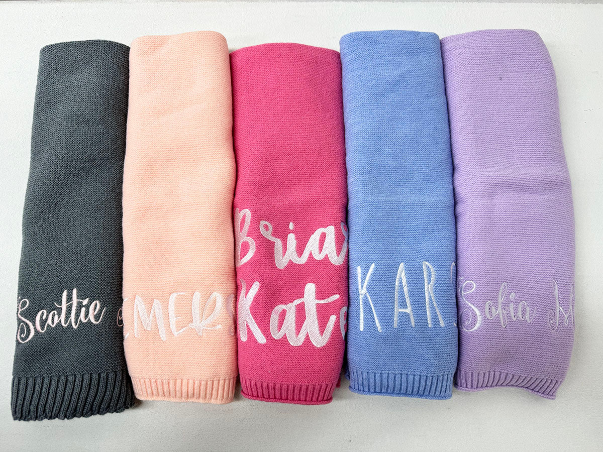 Custom Embroidered Name - Baby Blanket