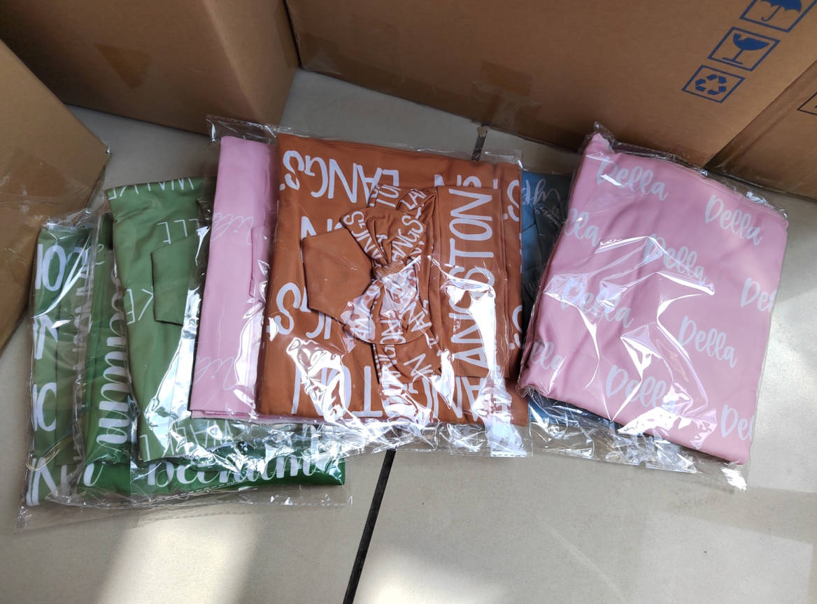 Custom Name Baby Swaddle Set