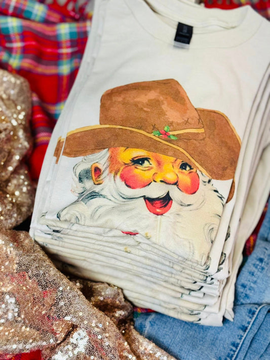 Cowboy Santa Tee