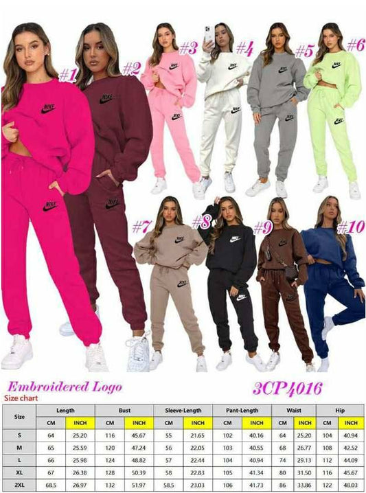 N Check Embroidered Logo Sweat Set