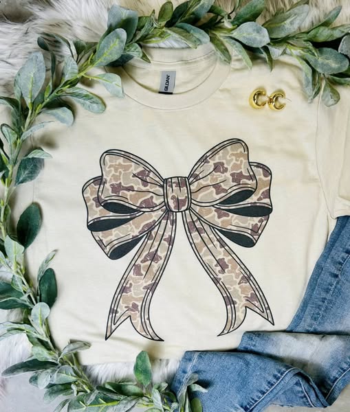 Camo Bow Tee