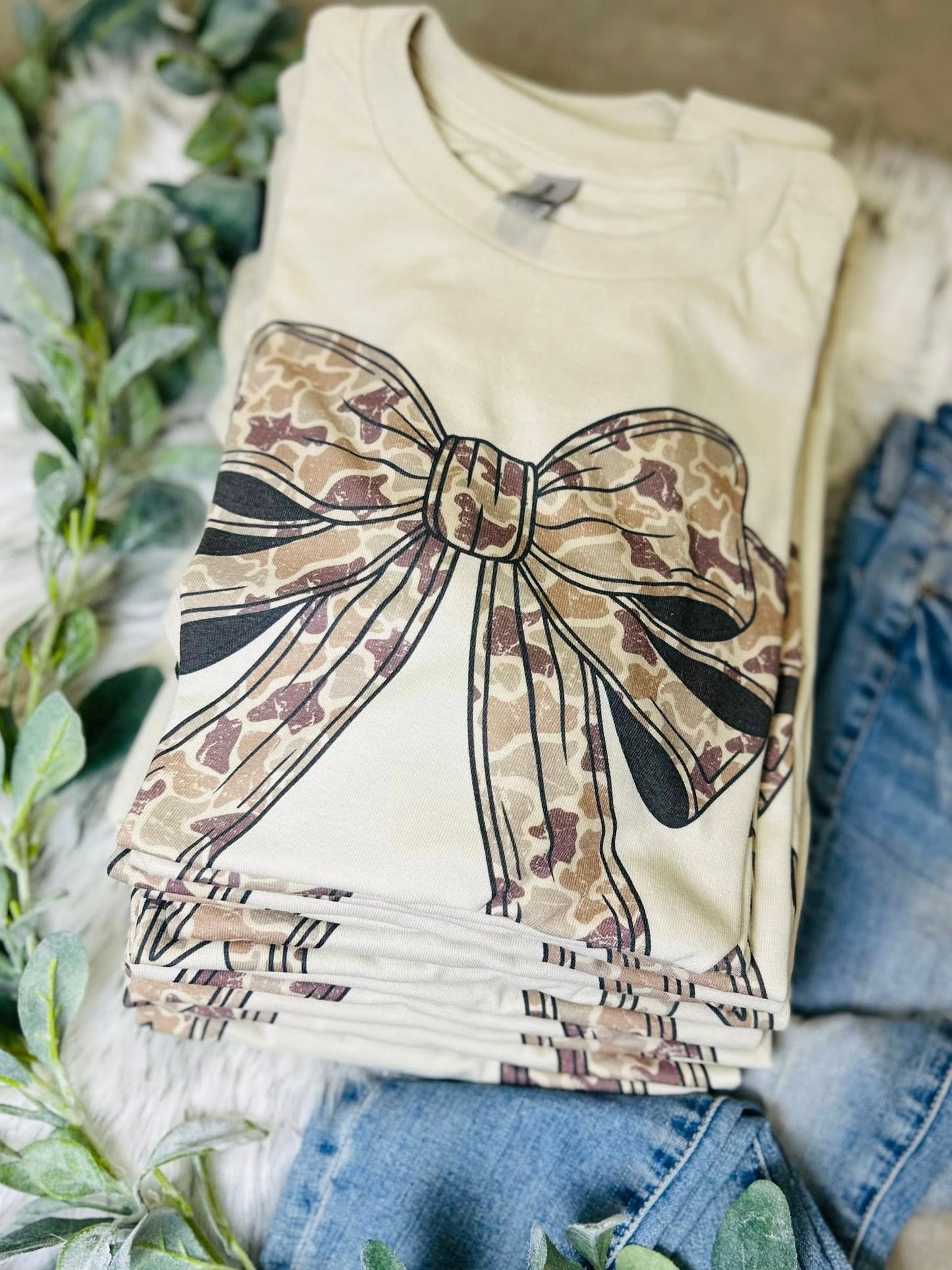 Camo Bow Tee