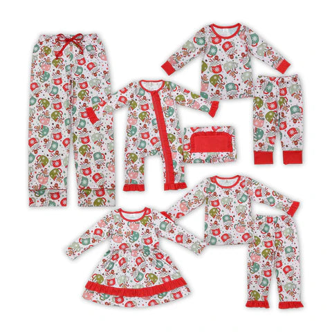 Matching Family Gingerbread Cocoa Pajamas