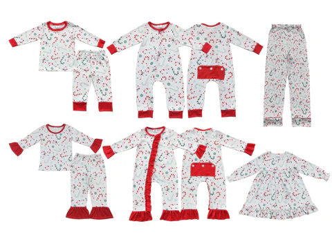 Matching Family Candy Cane Christmas Pajamas