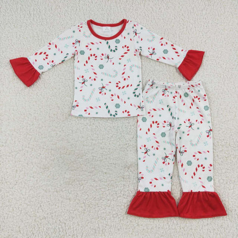 Candy Cane Family Pajamas - Kid