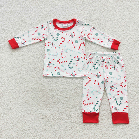 Candy Cane Family Pajamas - Kid