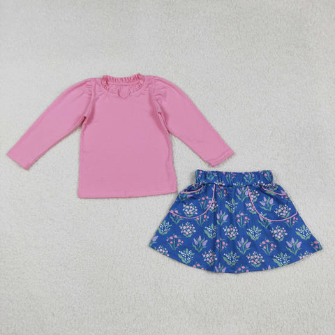 Fall Floral Skort & Dress Set