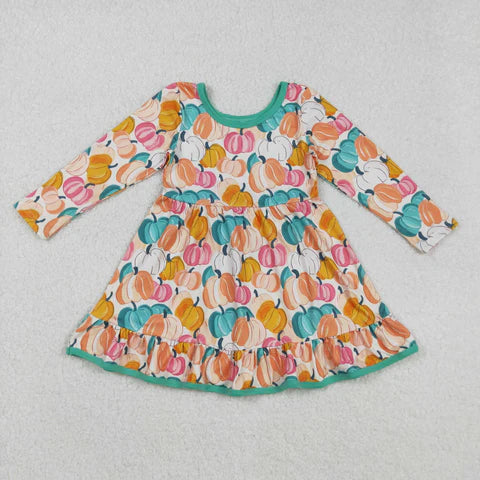 Matching Sibiling Fall Pumpkins Pajama Set
