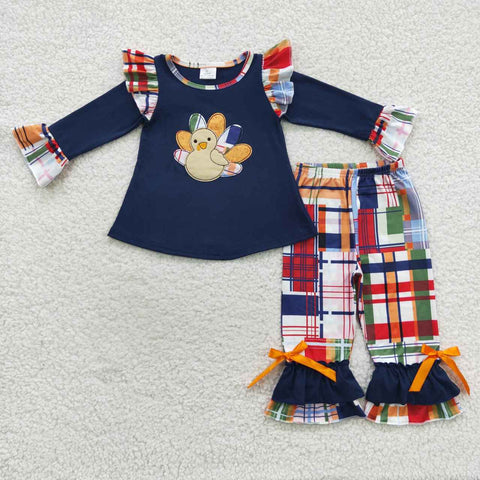Thanksgiving Matching Embroidered Sibiling Set