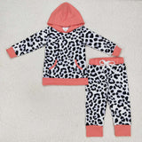 Cheetah Print Hoodie Set