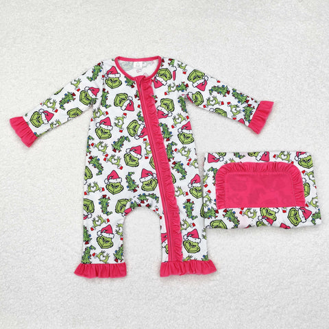 Matching Family Pink Green Animal Pajamas