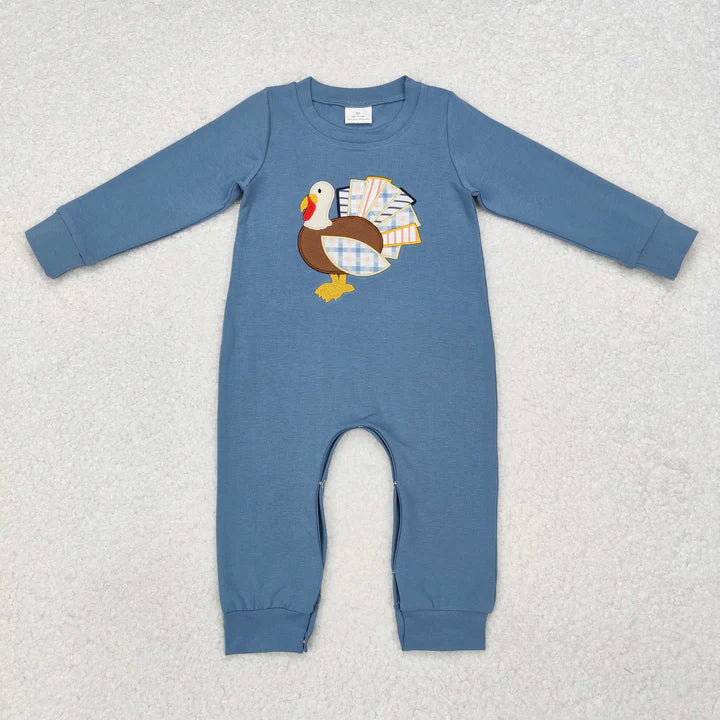 Thanksgiving Embroidered Matching Sibiling Set