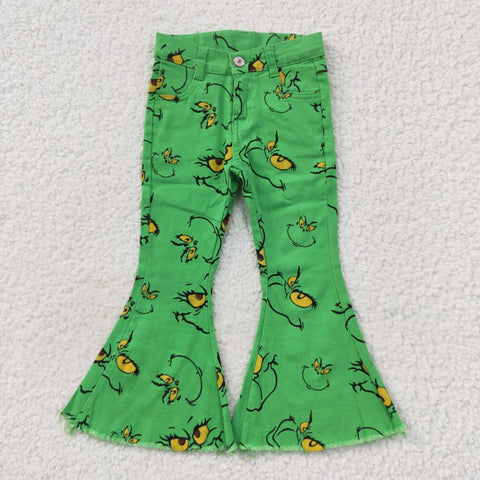 Mean Green Christmas Matching Pants - Girls