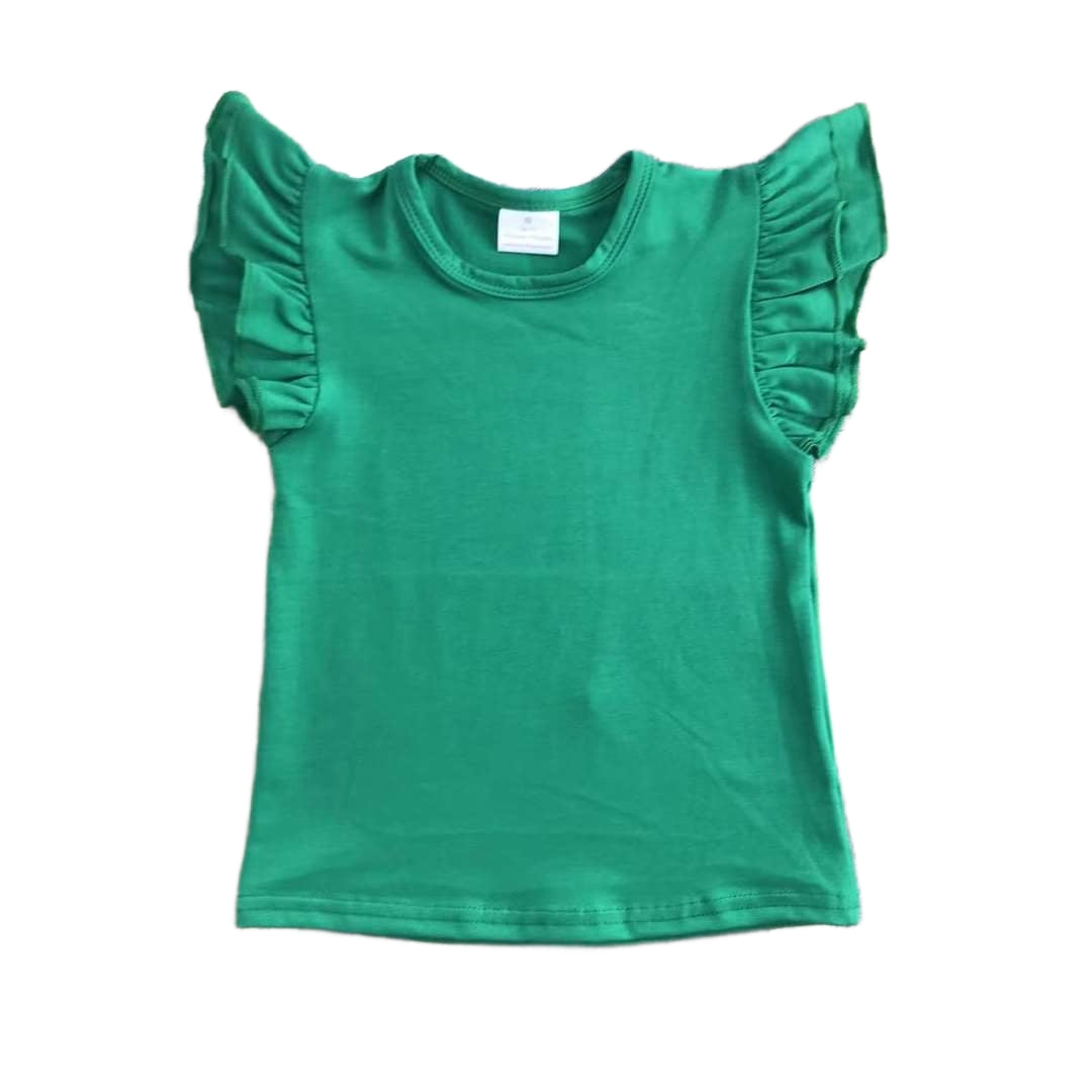 Girls Ruffle Short Sleeve Shirts