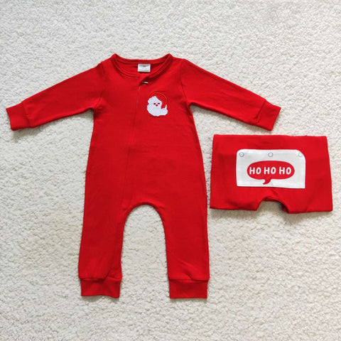 Red Santa Family Pajamas - Baby