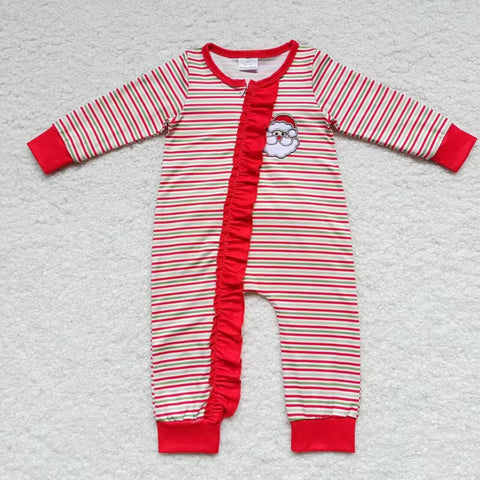 Stripe Santa Family Pajamas - Baby