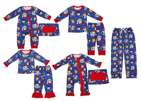 Matching Family Cartoon Christmas Pajamas