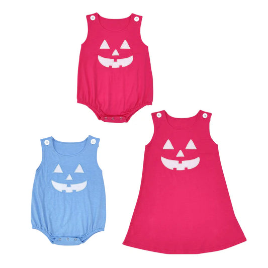 Matching Sibiling Halloween Jack-o-lanterns