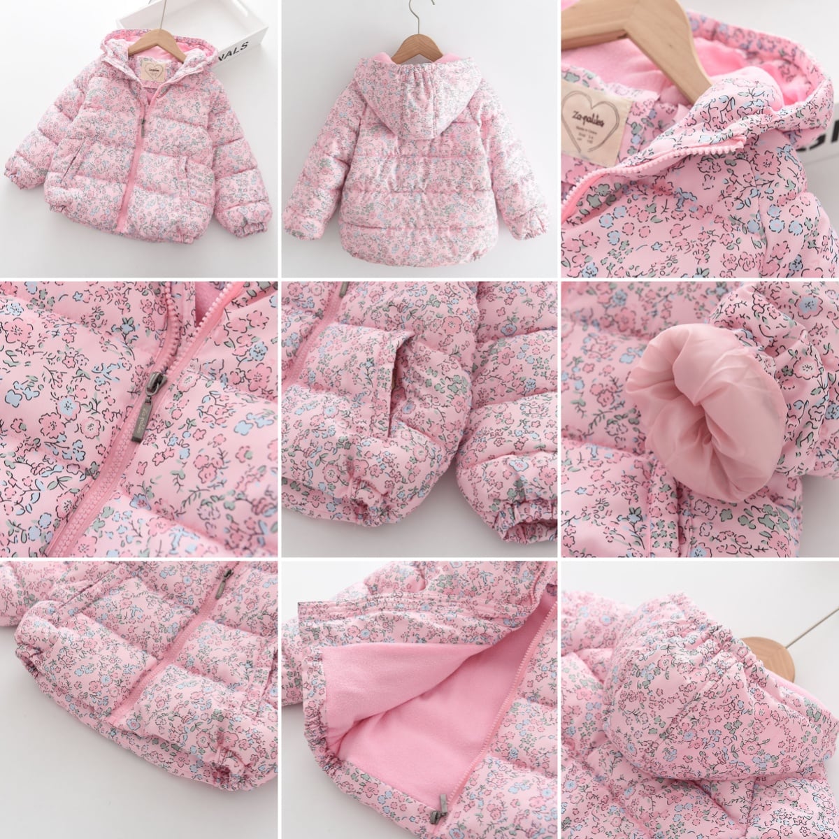 Winter Weather Puffy Jacket - Pretty Petals