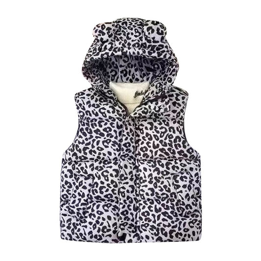 Leopard or Cheetah Peint Puffer Vest