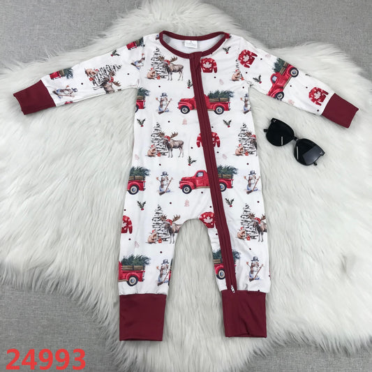 Christmas Red Truck Zippie