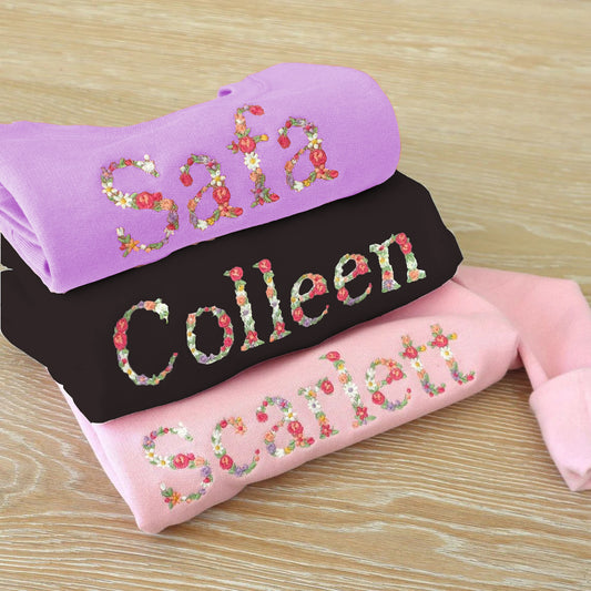 Custom Name Embroidered Kids Sweater