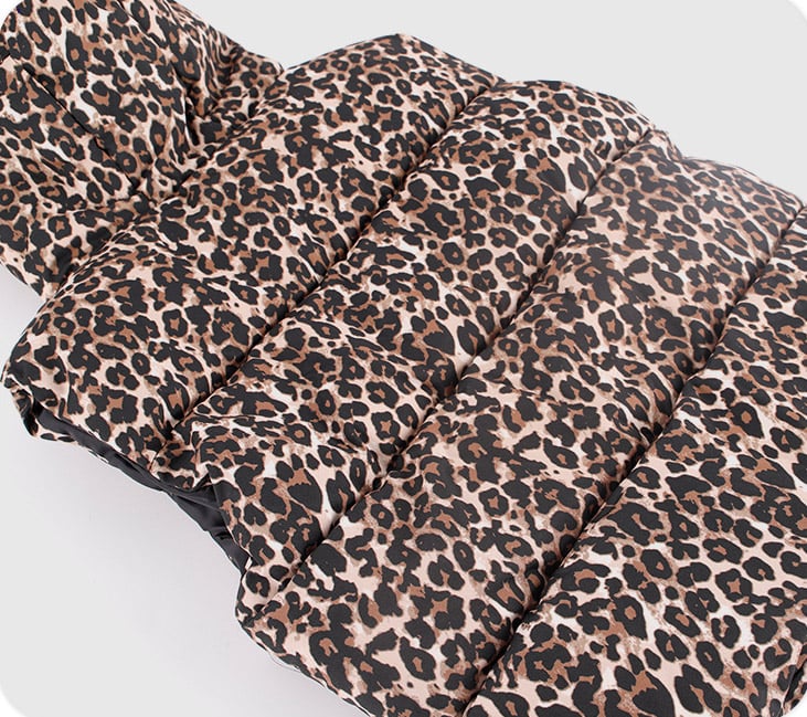 Leopard or Cheetah Peint Puffer Vest