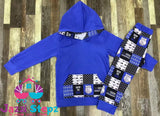 Back The Blue Hoodie Set - Jazzi Stepz