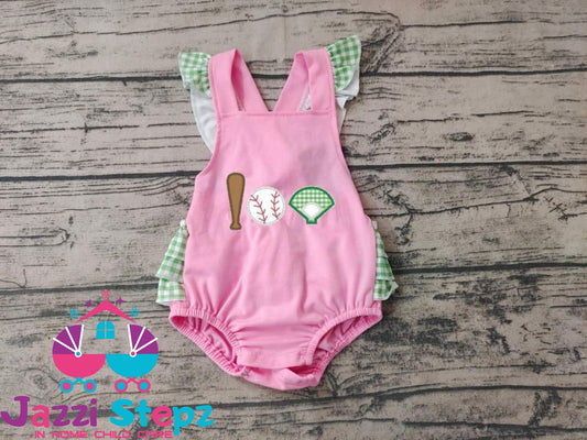 Baseball Romper - Jazzi Stepz