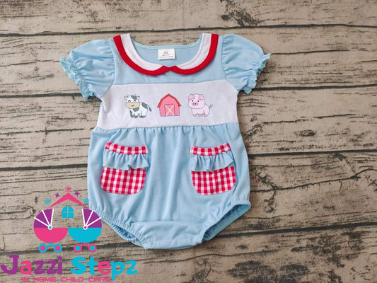 Farm House Romper - Jazzi Stepz