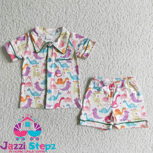 Dino Pajamas Set Baby - Jazzi Stepz